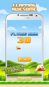 flying bird 3d