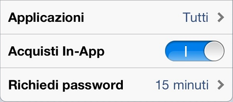 acquisti in app iphone